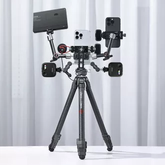   Ulanzi MA53 elforgatható telefontartó adapter, arca swiss, 1db vakupapucs, 5db 1/4" csatlakozó, fém