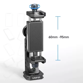   Ulanzi MA53 elforgatható telefontartó adapter, arca swiss, 1db vakupapucs, 5db 1/4" csatlakozó, fém
