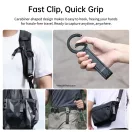 Ulanzi MA30 összehajtható mini állvány, Magsafe kompatibilis telefonokhoz, karabiner, piros