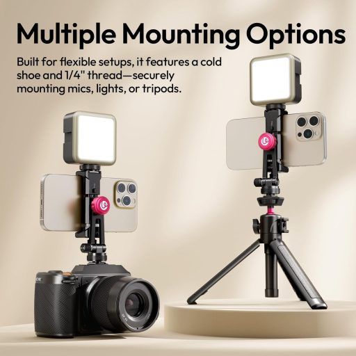 Ulanzi MA61 360 fokban elforgatható telefontartó adapter, vakupapucs