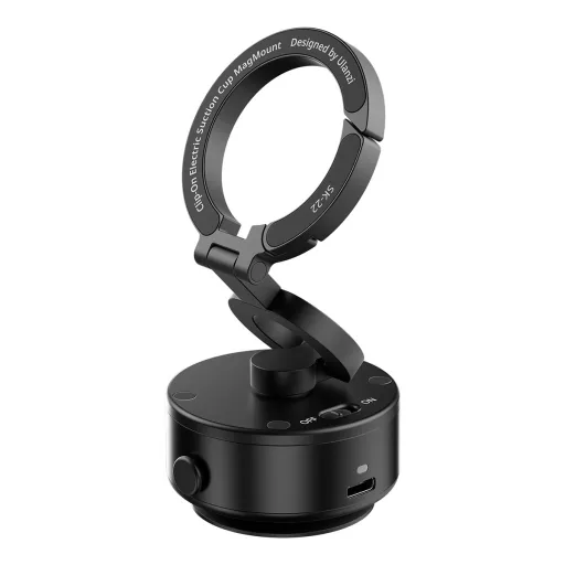 Ulanzi SK-22 elektromos vákuumos telefontartó konzol, Magsafe kompatibilis telefonokhoz, karabiner
