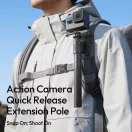 Ulanzi VL04 selfie bot, monopod, hátizsák pántra, övre rögízthető, GoPro tartó adapterrel