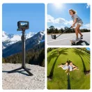 Ulanzi VL04 selfie bot, monopod, hátizsák pántra, övre rögízthető, GoPro tartó adapterrel