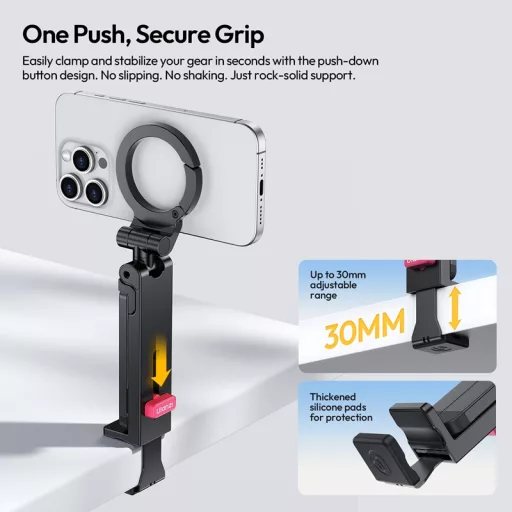 Ulanzi MA88 Magsafe mini állvány, multifunkciós, karabiner