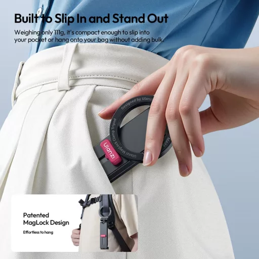 Ulanzi MA88 Magsafe mini állvány, multifunkciós, karabiner