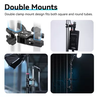 Ulanzi LC01 super clamp, dupla satu, rögzítőbilincs