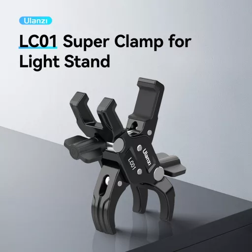 Ulanzi LC01 super clamp, dupla satu, rögzítőbilincs