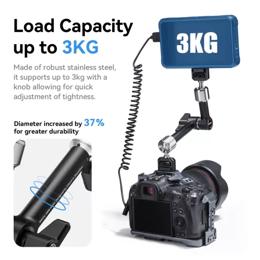 Ulanzi R011a super clamp, satu, rögzítőbilincs, HD01 10"-os magic arm