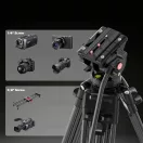 Ulanzi MT-81, T080GBB1 nagy teherbírású videó állvány, fluid videófejjel