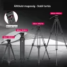 Ulanzi MT-81, T080GBB1 nagy teherbírású videó állvány, fluid videófejjel