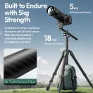 Ulanzi JJ06 Overhead GlideGo, karbon videó állvány, 44-187cm, 18kg teherbírás, Uka gyorscseretalp