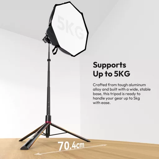 Ulanzi AT-02 állvány 200cm maximális magasság, 5kg teherbírás