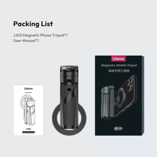 Ulanzi JJ03 okostelefon markolat, Magsafe állvány és selfie bot egyben, bluetooth kioldóval