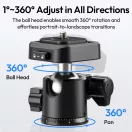 Ulanzi TT53 Traveler állvány + monopod, 103-180cm, 3kg teherbírás, Uka gyorscseretalp