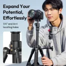 Ulanzi TT53 Traveler állvány + monopod, 103-180cm, 3kg teherbírás, Uka gyorscseretalp