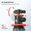 Ulanzi TT30 Travel utazó mini állvány, 14-44cm, 6kg teherbírás, Uka gyorscseretalp