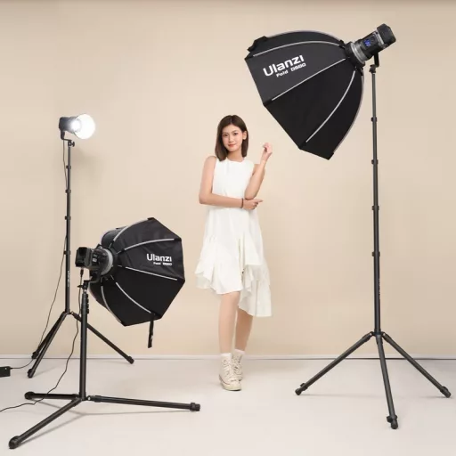 Ulanzi T270 led/lámpaállvány, 270cm, 6 kg teherbírás, 180 fok-ban visszafordítható lábakkal