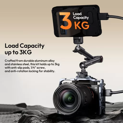 Ulanzi HD02 multi funkionális super clamp, satu + magic arm