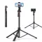 Ulanzi ZB64Z selfie állvány, monopod, telefontartó és bluetooth adapter, 160cm max magasság, fekete