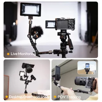Ulanzi TA10 3 részes magic arm, 43cm, Nato Rail, ARRI Pin