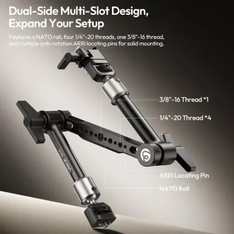 Ulanzi TA10 3 részes magic arm, 43cm, Nato Rail, ARRI Pin
