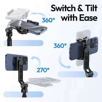   Ulanzi TT88 Overhead asztali mini állvány, Magsafe, bluetooth adapter, fekete