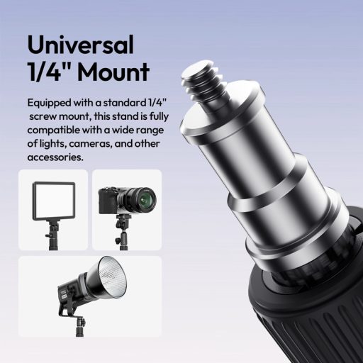 Ulanzi T230 led/lámpaállvány, 58-230cm, 5kg teherbírás, 180 fok-ban visszafordítható lábakkal