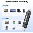 Ulanzi CR1 3-in-1 memóriakártya olvasó, USB, USB-C, microSD, SD