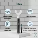 Y-Brush Ultra Premium Pack szónikus elektromos fogkefe, Y alakú+sima fejjel, 12 év felettieknek