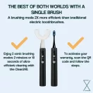 Y-Brush Ultra Premium Pack szónikus elektromos fogkefe, Y alakú+sima fejjel, 12 év felettieknek