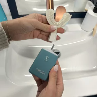   Y-Brush Essential szónikus elektromos fogkefe, Y alakú fejjel, 12 év felettieknek