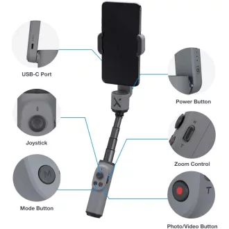 Zhiyun Smooth X, motoros stabilizátor, szürke (BONTOTT)