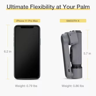 Zhiyun Smooth X, motoros stabilizátor, szürke (BONTOTT)